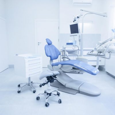 Clinical exam room in a medical office